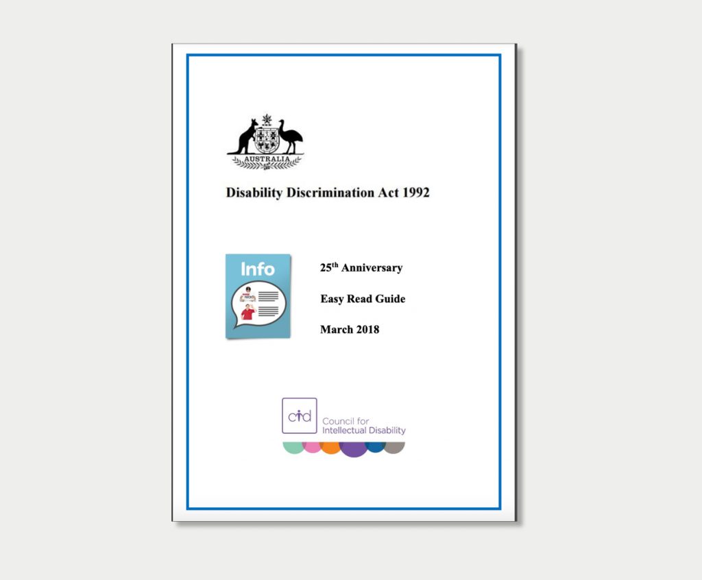 Disability Discrimination Act - Easy Read